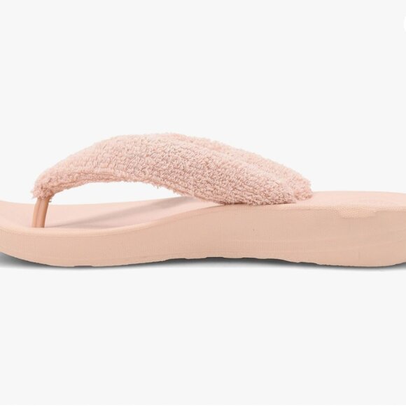 FitFlop Women's, iQushion Toweling Flip-Flop Beige Buff Size 8 Like New! - Picture 3 of 5